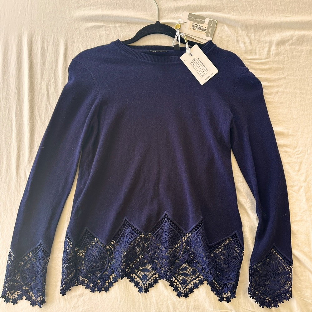 Ted Baker sweater top 
Navy blue
Size 1/US 4